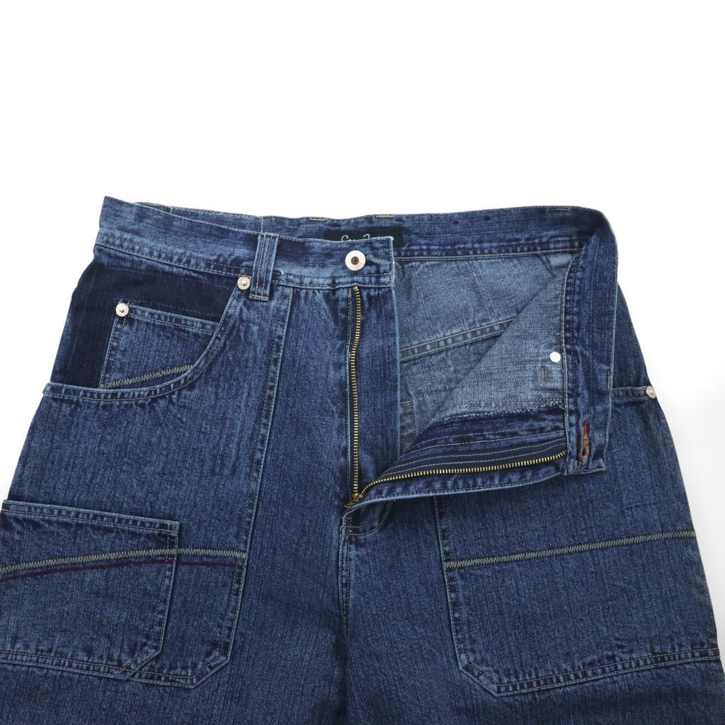 Sean John ダブルニー バギー デニムパンツ ジーンズ L インディゴ