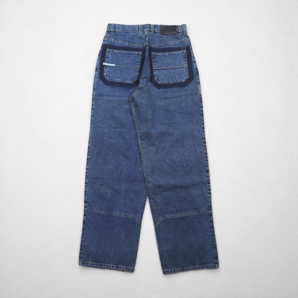 Sean John ダブルニー バギー デニムパンツ ジーンズ L インディゴ