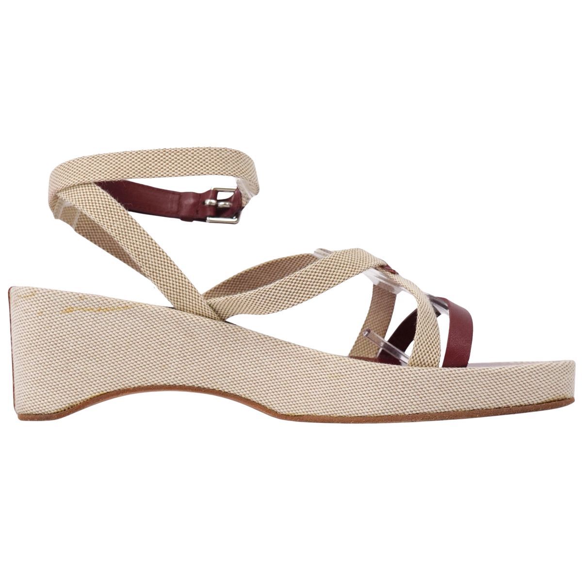 エルメス HERMES サンダル ストラップ ウェッジソール シューズ 靴