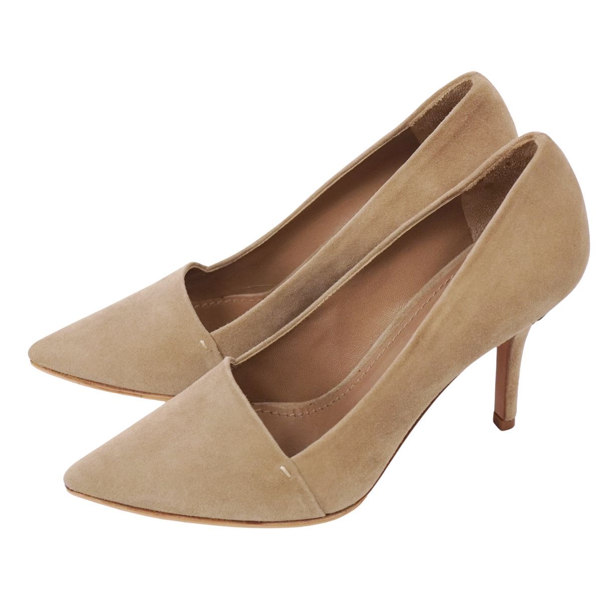 極美品 ルイヴィトン LOUIS VUITTON パンプス スウェードレザー ヒ