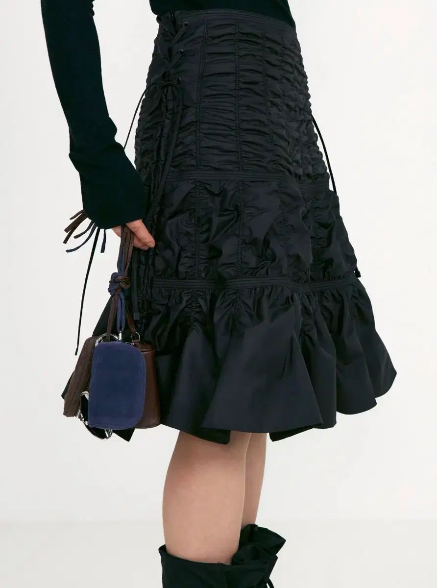 LOW CLASSIC パデッドシャーリングスカート L