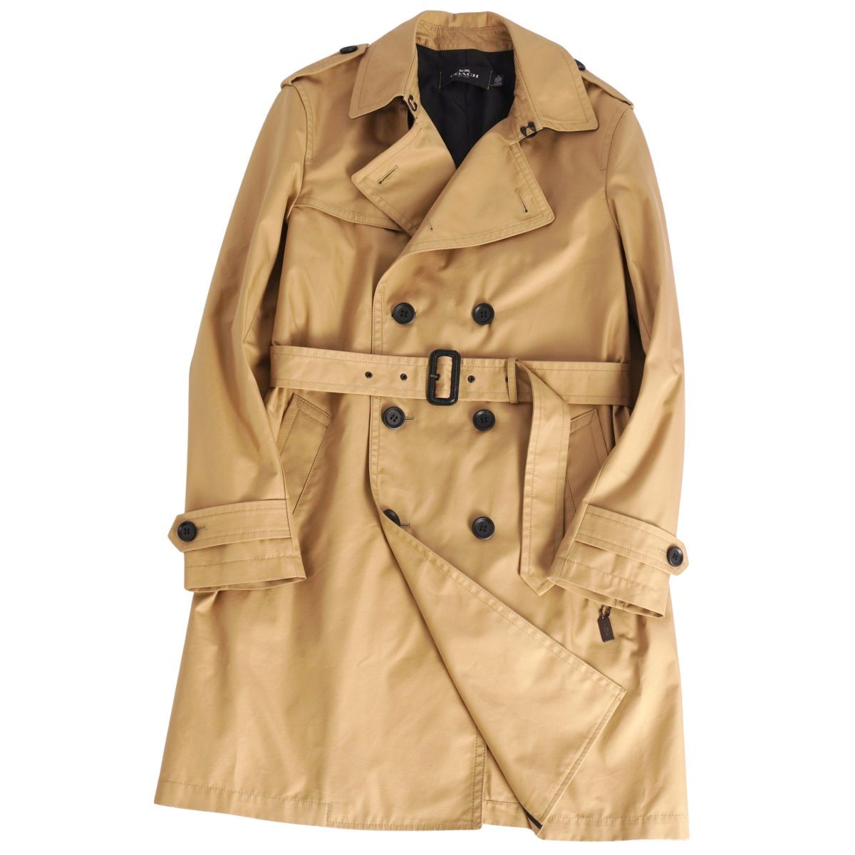 美品 コーチ COACH コート トレンチコート コットン アウター メンズ M