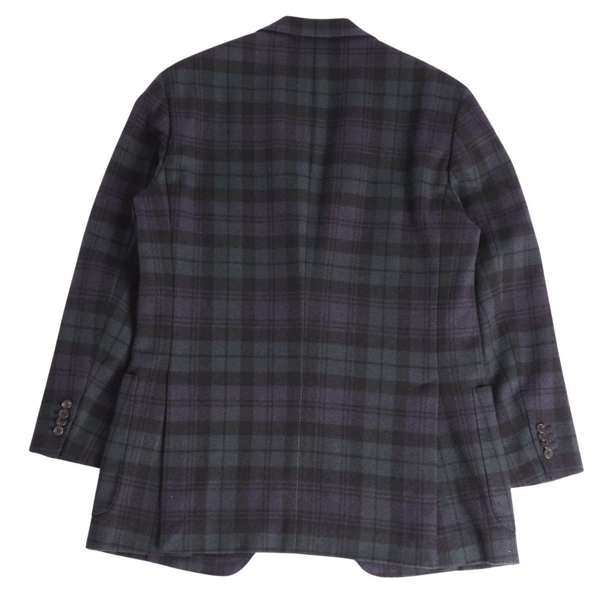 美品 ベルベスト Belvest ジャケット テーラード チェック カシミヤ ア