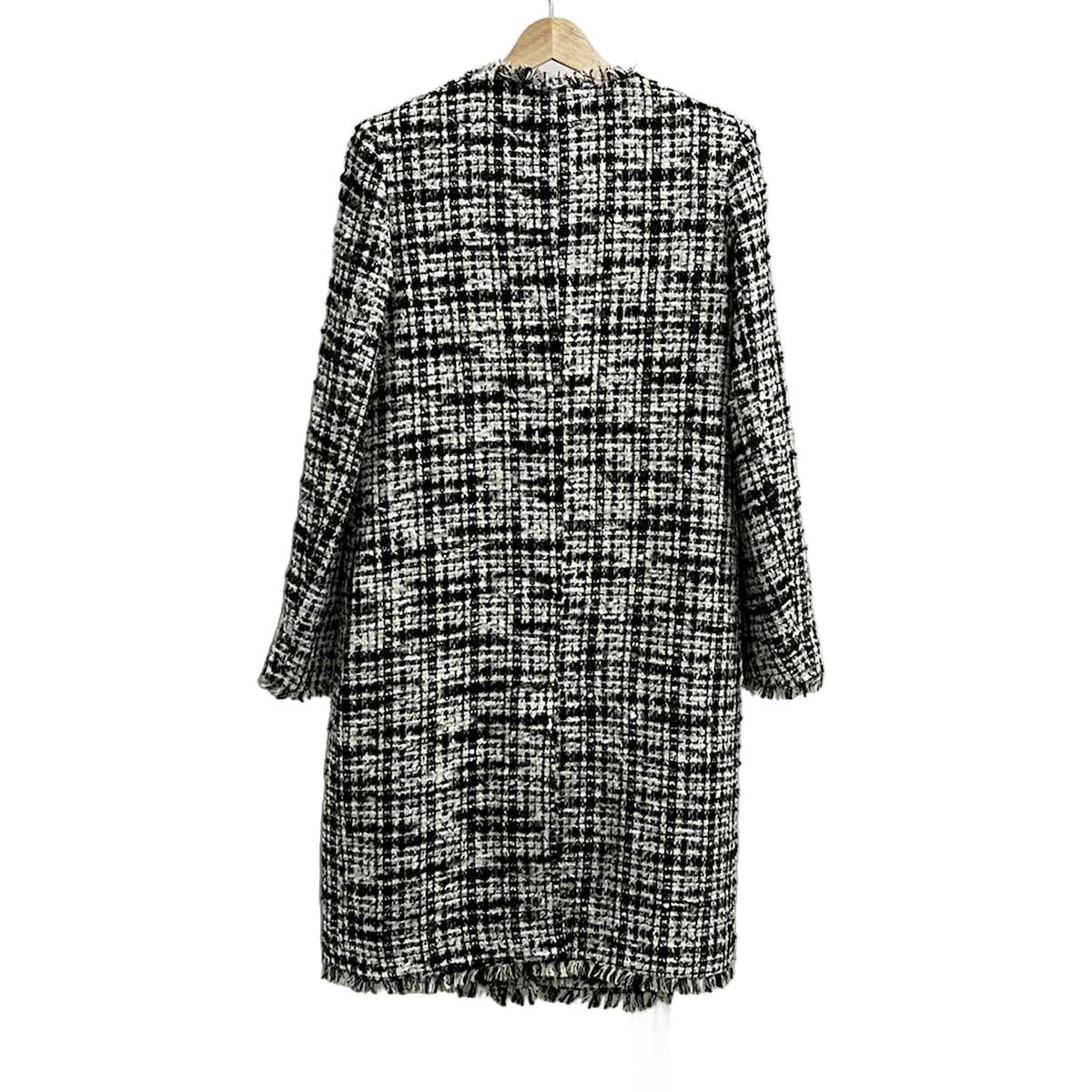 セオリーリュクス　タグ付き新品未使用　ツイードコート Theory luxe セオリーリュクス ノーカラー カラフルツイードコート