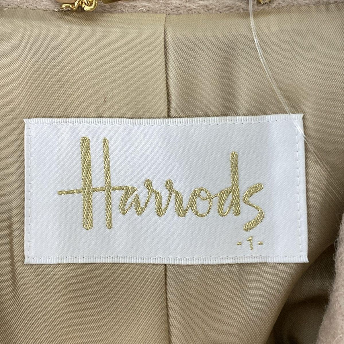 HARRODS(ハロッズ) コート サイズ1 S レディース - ベージュ 長袖/冬