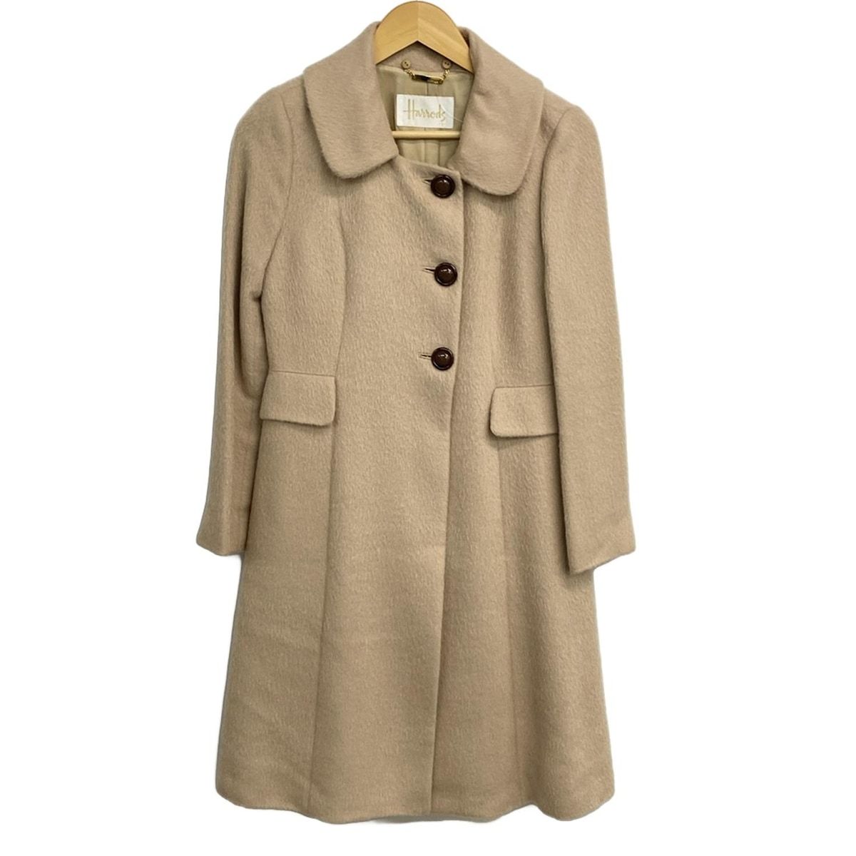 HARRODS(ハロッズ) コート サイズ1 S レディース - ベージュ 長袖/冬
