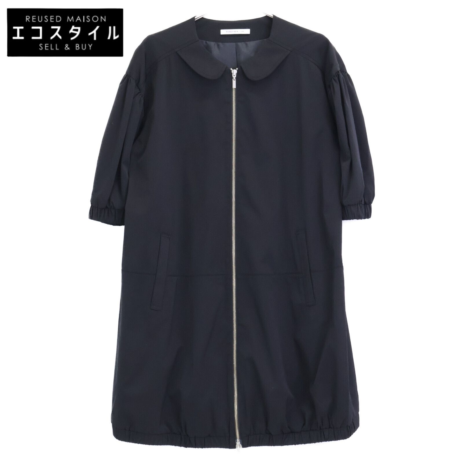 FOXEY NEW YORK フォクシーニューヨーク 37720 ﾌﾞﾗｯｸ ﾚｲﾝｺｰﾄ ﾄﾞﾚｽ 38