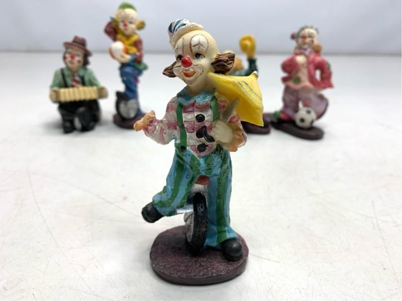 希少 ピエロ 置物 5体 まとめ アンティーク ヴィンテージ インテリア