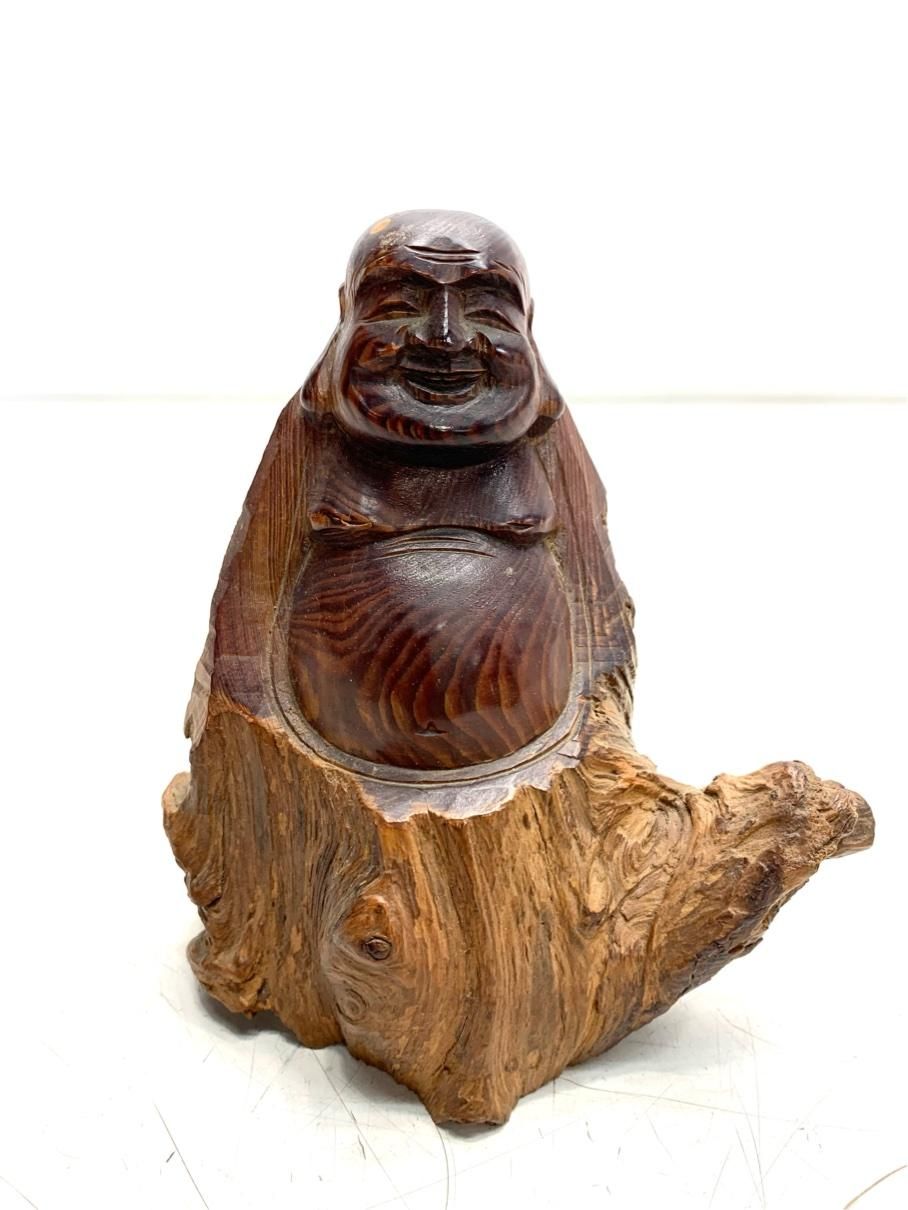 貴重 恵比寿様 えびす様 木彫り人形 七福神 インテリア 置物 レトロ