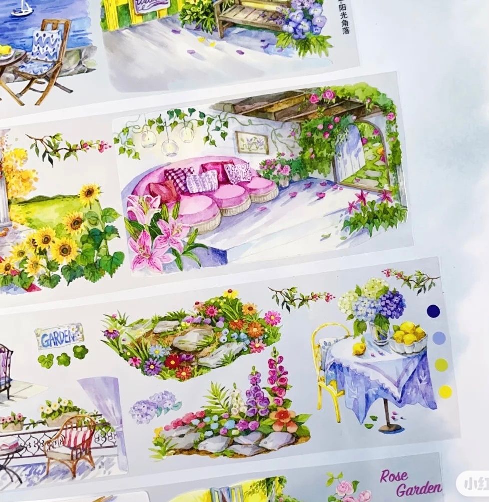 海外マスキングテープ巻売り ねこと部屋 装飾マスキングテープ 251206 旧光角落 海外マスキングテープ巻売り 風景マスキングテープ