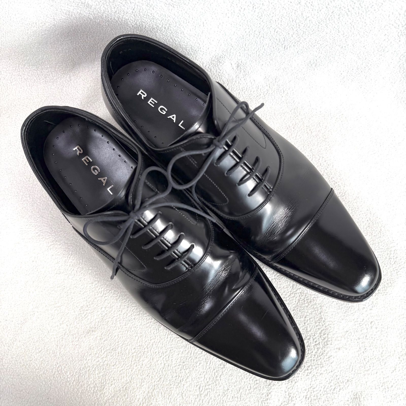 極美品・26.0・本革マーク✨リーガル JW82 ストレートチップ レザー