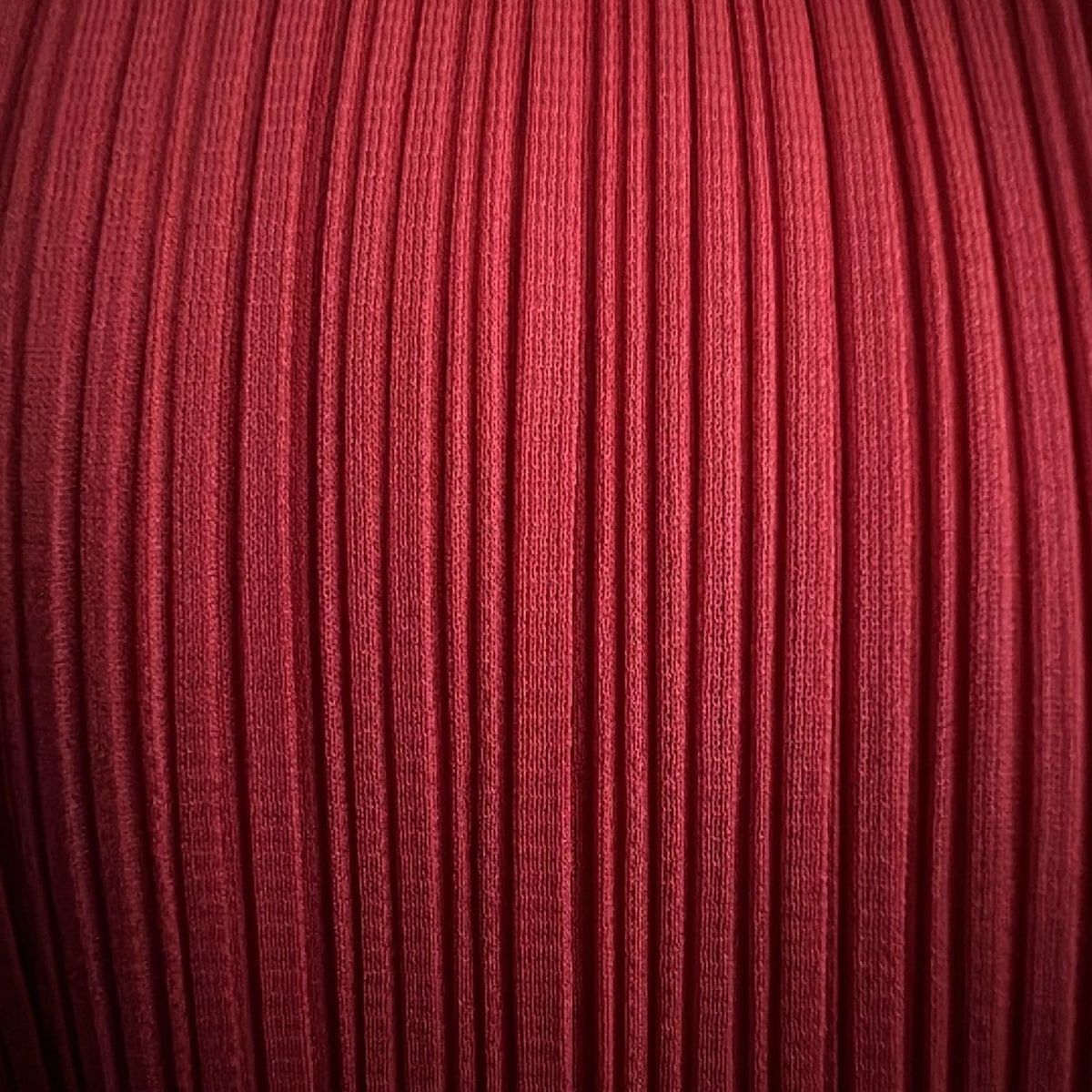 【美品】PLEATS PLEASE トップス 長袖 ハイネック　レッド サイズ3 PLEATS PLEASE(プリーツプリーズ) 長袖カットソー サイズ3 L