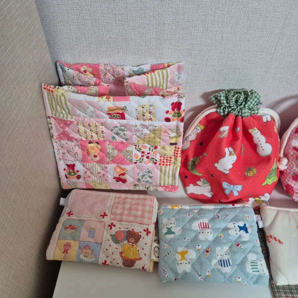 쟁잉COVER麻マーケット まとめ5万円 財布 - 巾着 バスケット キーホルダー ファブリック 生地