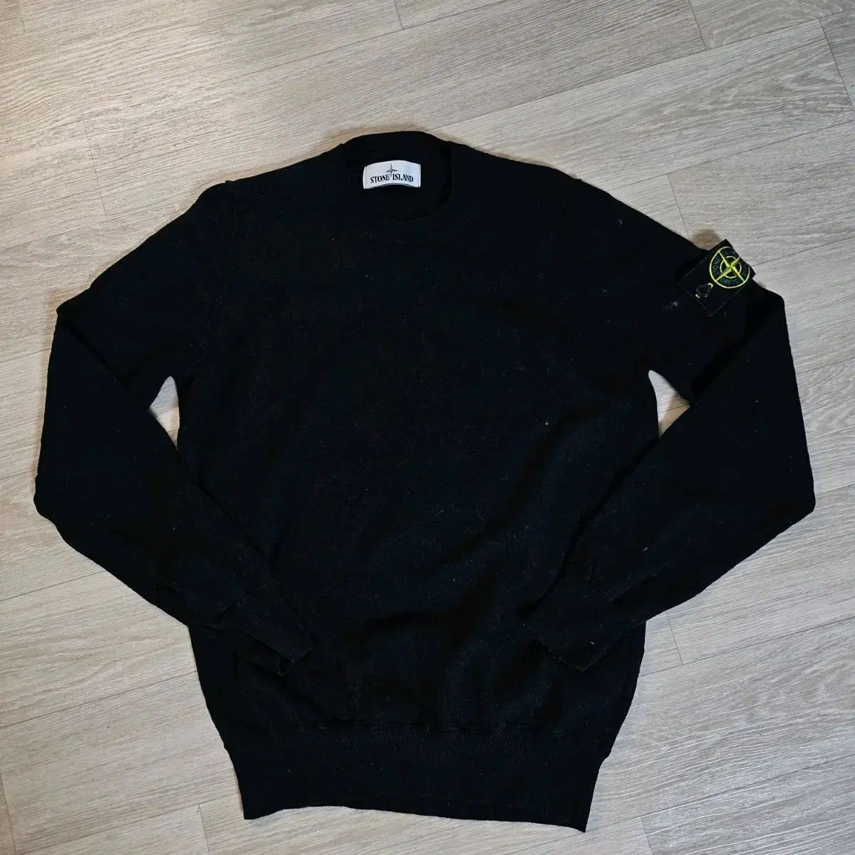 ストーンアイランド ブラック ニット 長袖 S - メルカリ