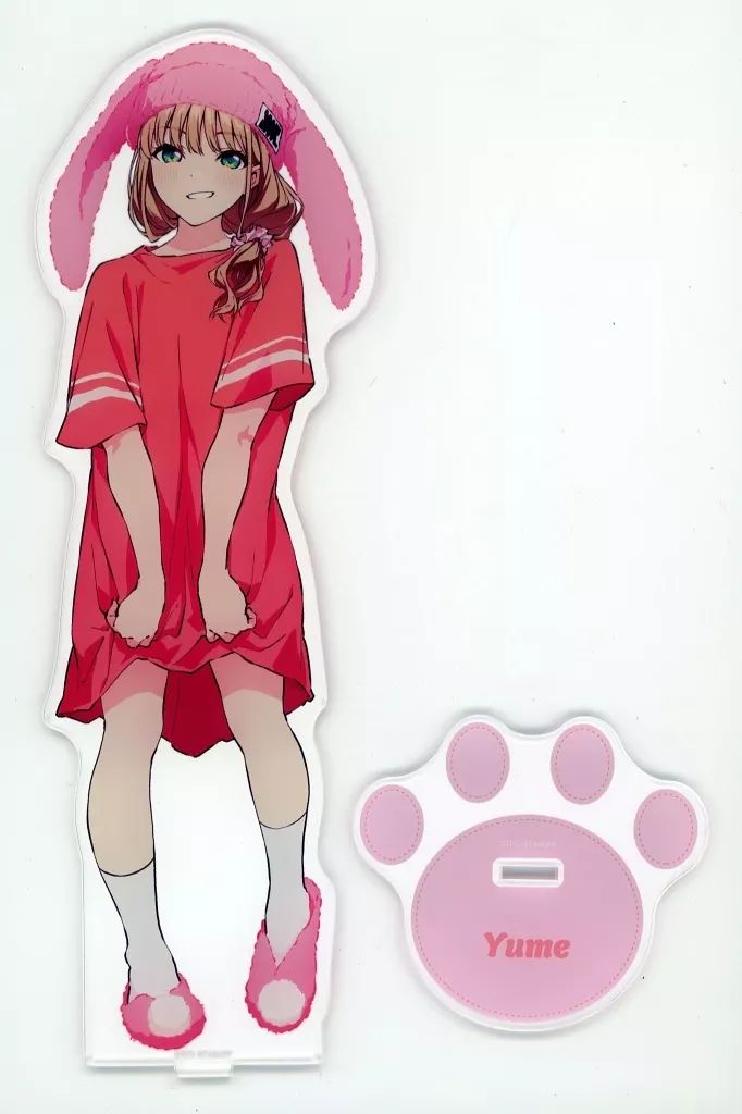 中古】アクリルスタンド・アクリルパネル 南夢芽 描き下ろし うさぎの