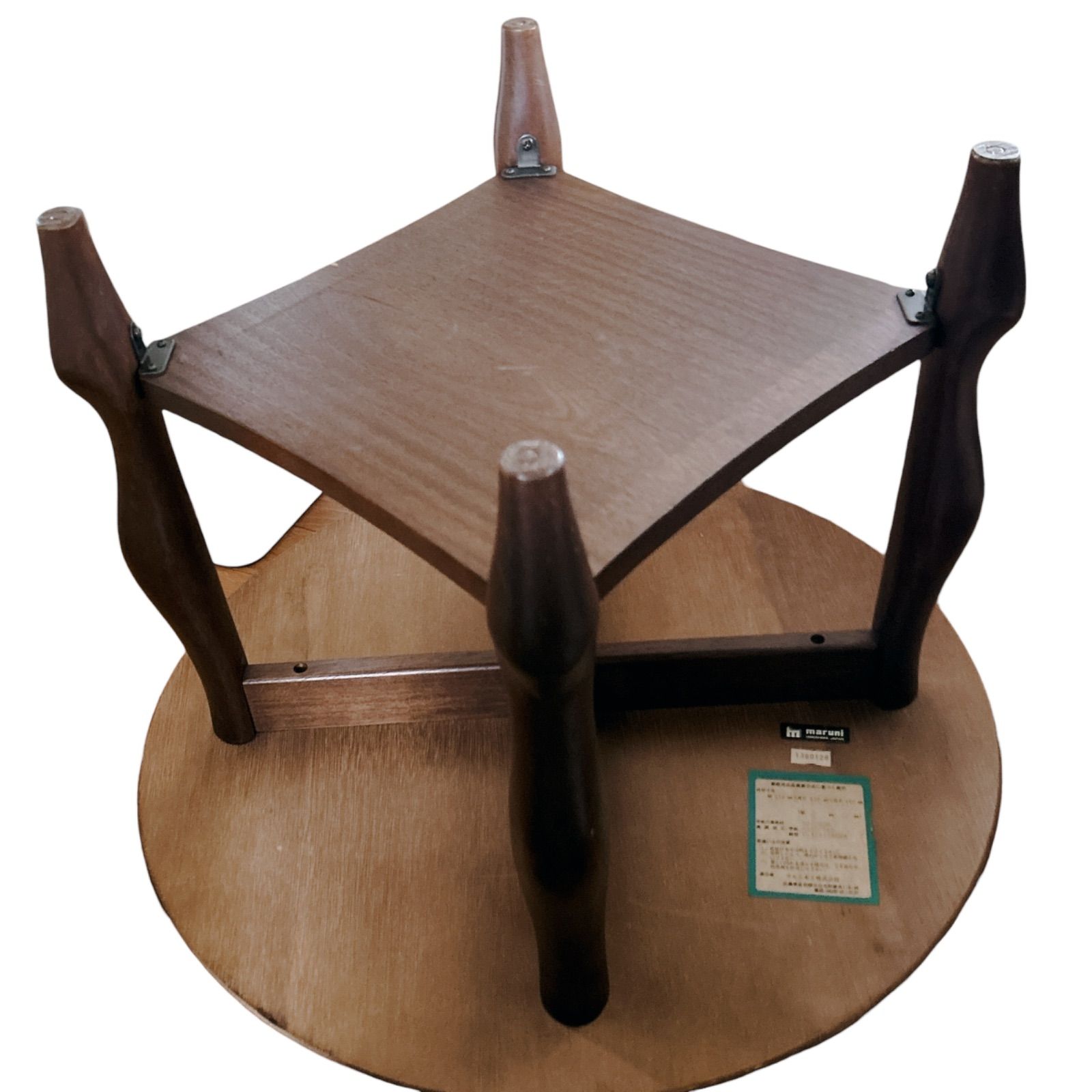 maruni木工 マルニ 猫脚 ラウンド テーブル 丸テーブル センター ロー