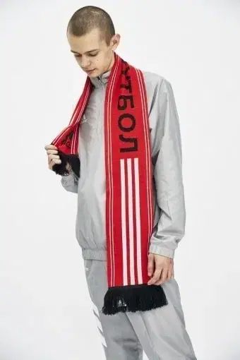 Gosha Rubchinskiy ゴーシャラブチンスキー x adidas アディダス マフラー レッド