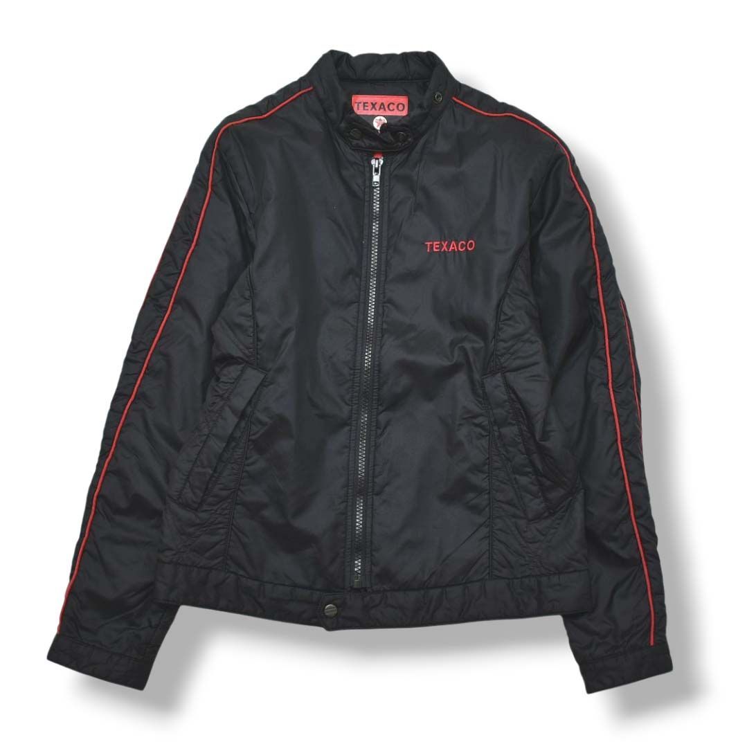 30☆チームアークティック☆レーシングジャケット☆チェッカー☆刺繍ロゴ☆90s 90s ヴィンテージ テキサコ TEXACO レーシング ジャケット 中綿