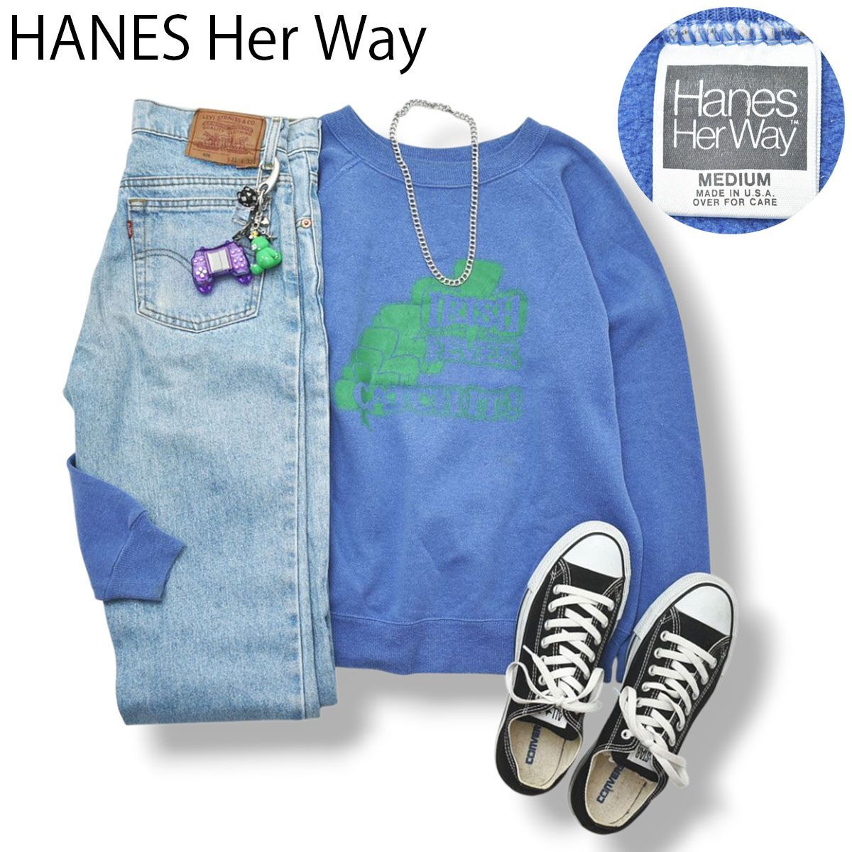 90s ヴィンテージ USA製 ヘインズ ハー ウェイ HANES Her Way 