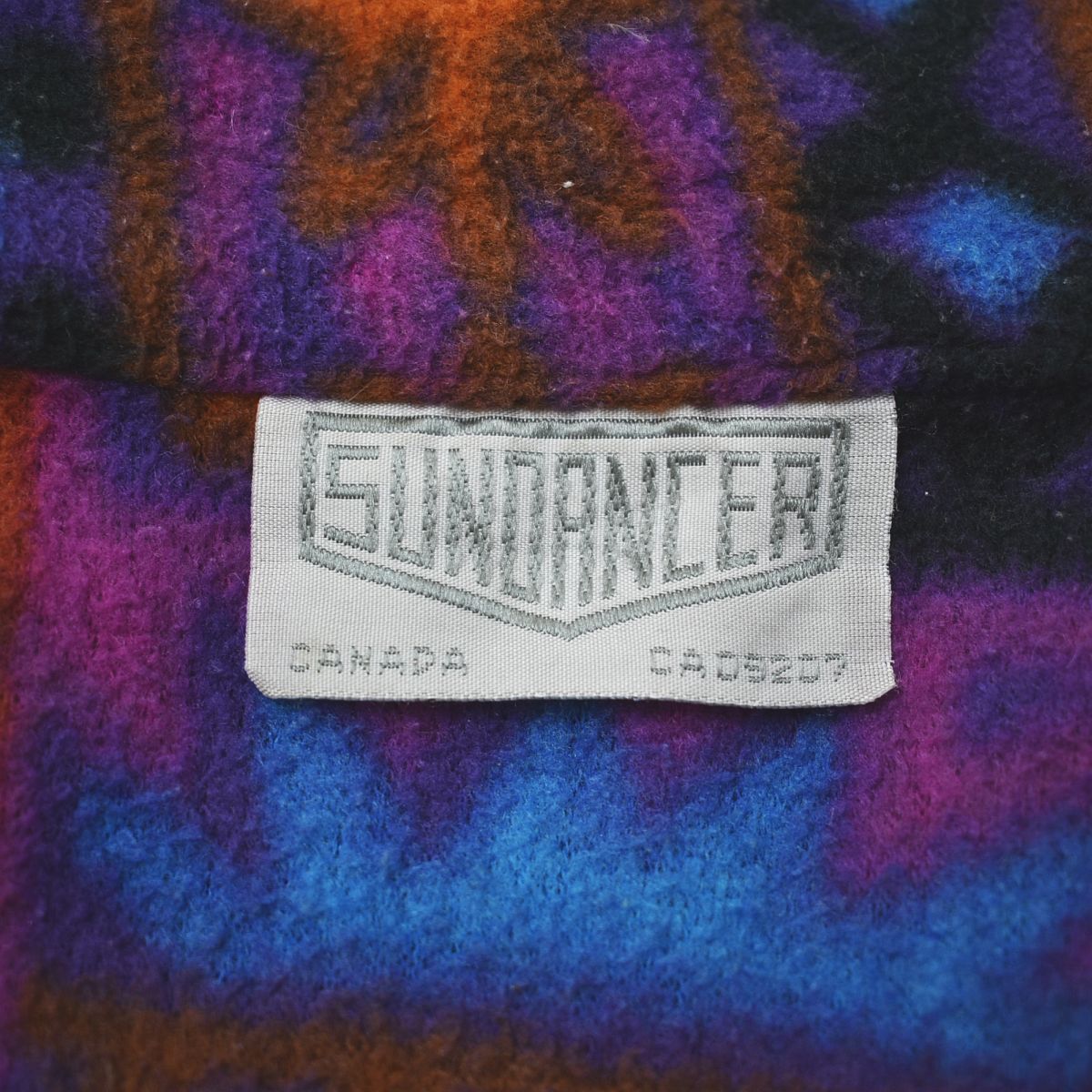 90s ヴィンテージ カナダ製 SUNDANCER フリース ジャケット スタンド 