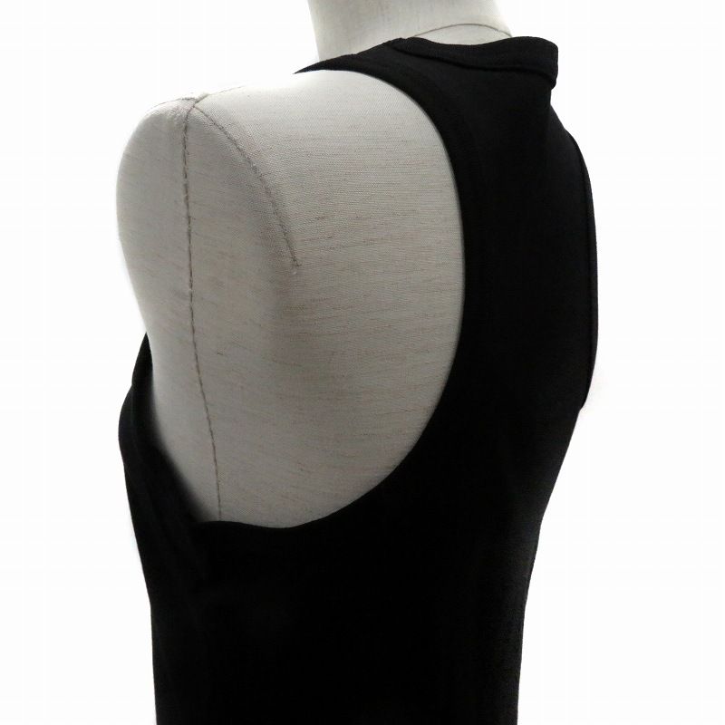 ヨウジヤマモト YOHJI YAMAMOTO タンクトップ クルーネック 無地 3 黒
