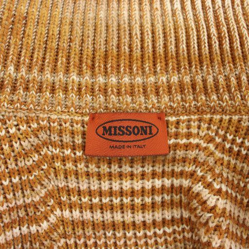 ミッソーニ MISSONI ニットジャケット アウター マルチボーダー柄 46