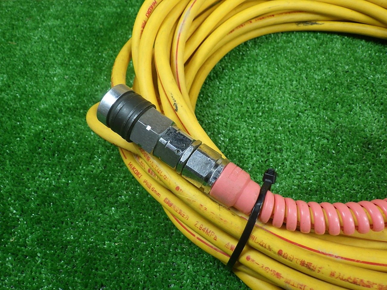 ハイコーキ HiKOKI 高圧ホース 約15ｍ 内径6 mm 高圧 時エア漏れなし 品