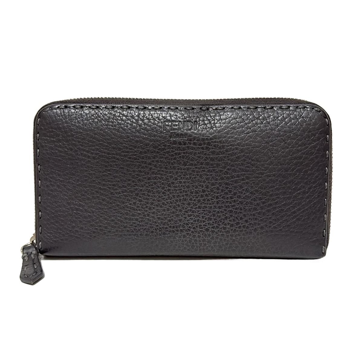 FENDI(フェンディ) 長財布 セレリア 8M0299 ダークグレー ラウンド