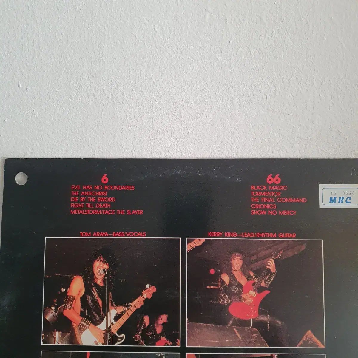スレイヤー SLAYER LP 1993 地区記録