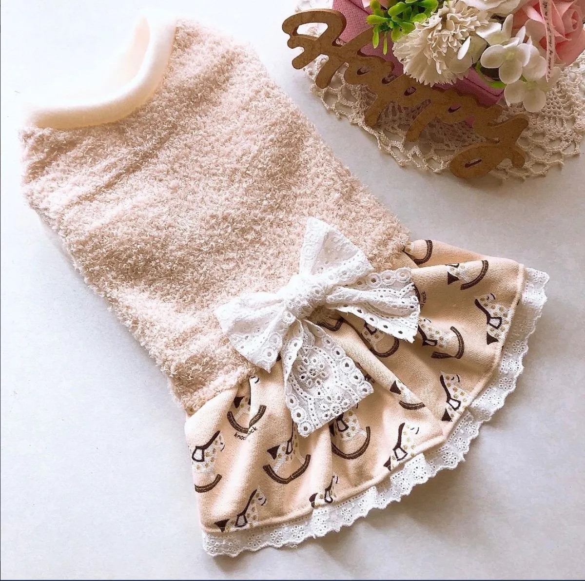 ハンドメイド　犬服　２着 ハンドメイド犬服 2着 ハンドメイド犬服♡ L、DL×2 【公式通販】