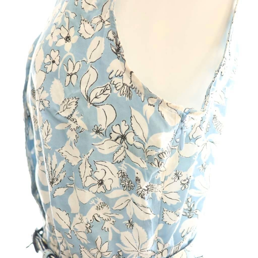 ロイスクレヨン Lois CRAYON 花柄プリント ノースリーブワンピース