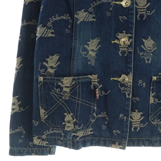 アルベロベロ ALBEROBELLO olleborebla ぶたさんジャガードデニム