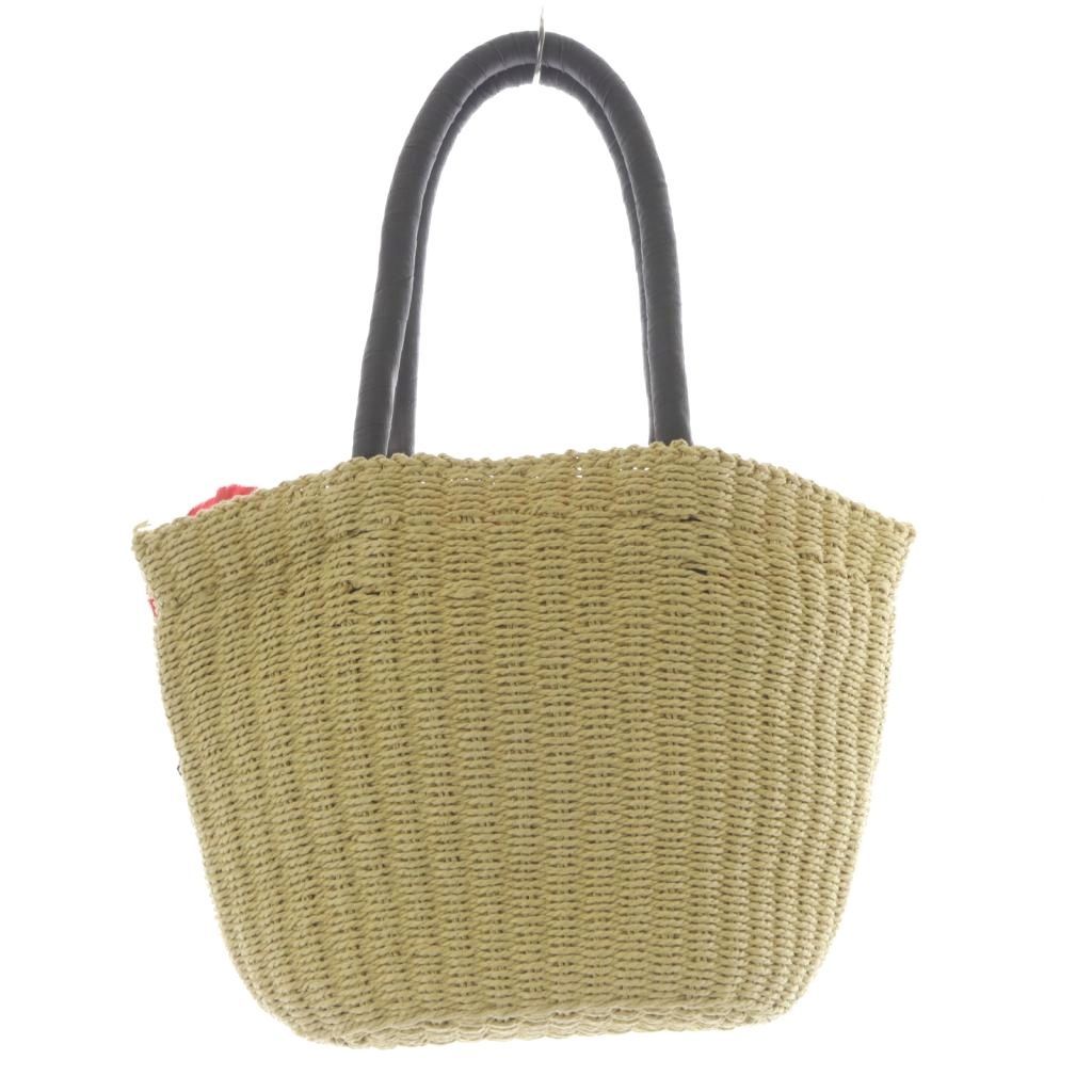 【美品】ランバンオンブルー かごバッグ ハンドバッグ ランバンオンブルー LANVIN en Bleu かごバッグ ハンドバッグ ベージュ