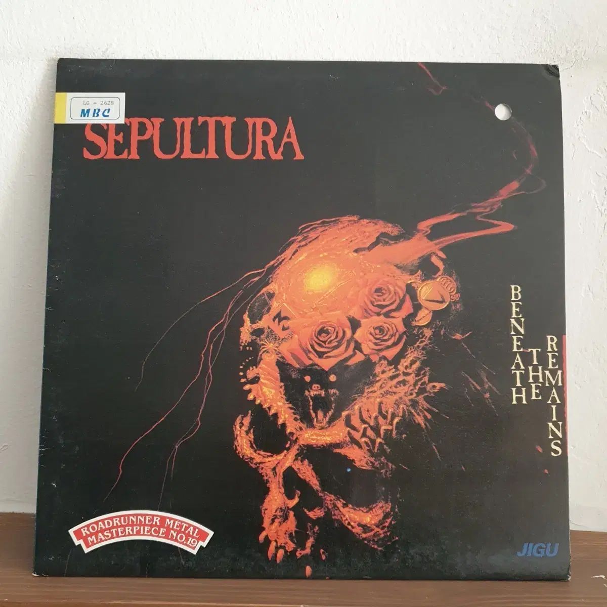 セパルチュラ Beneath the Remains LP 1989 地区記録