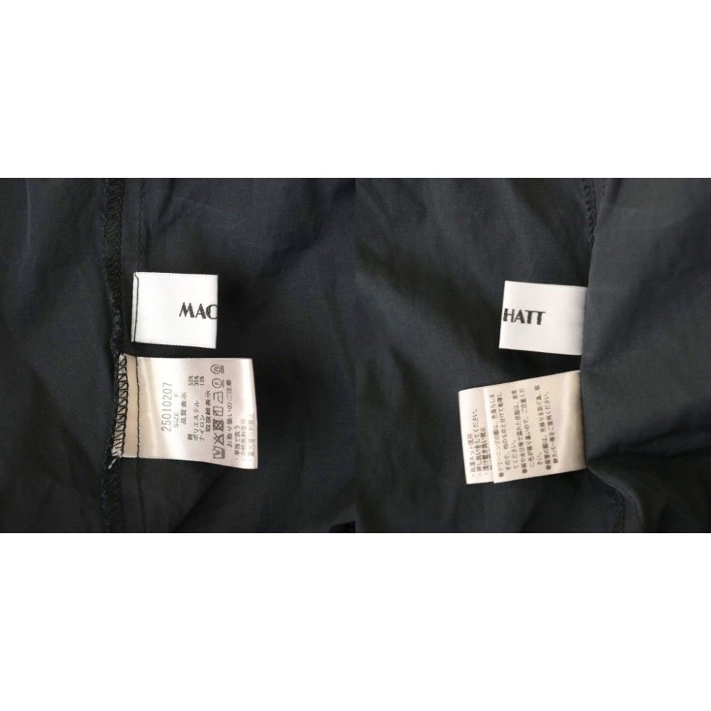 マチャット MACHATT フォルムシャツドレス ワンピース ロング F