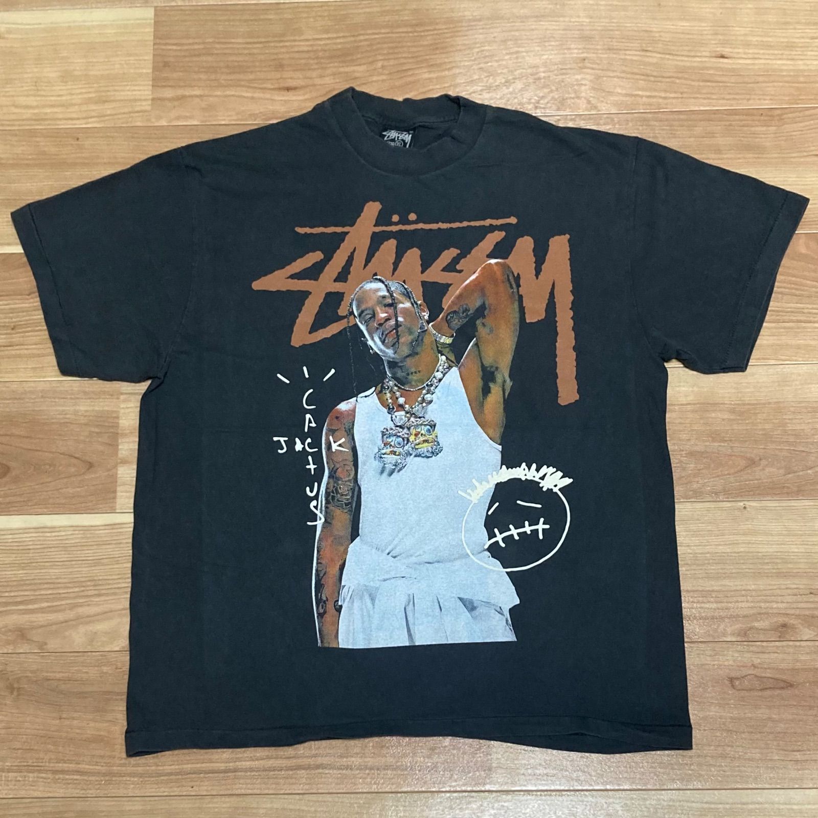 未着用美品 STUSSY Tシャツ Travis Scott CACTUS JACK トラヴィス