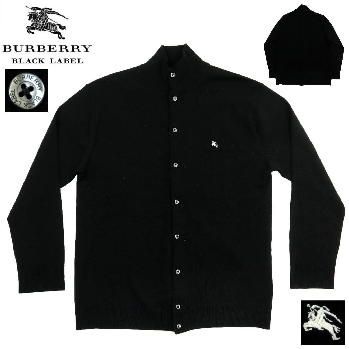 B3600】【極美品】【羊毛100％】BURBERRY BLACK LABEL バーバリー