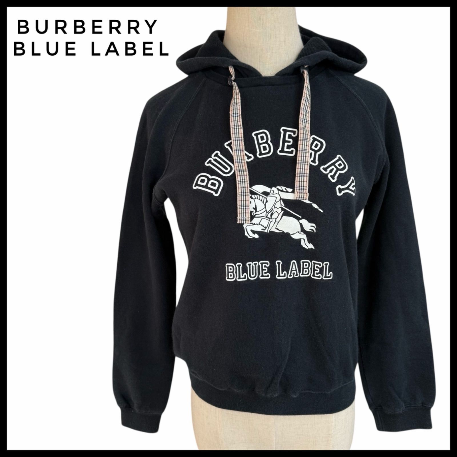 バーバリーブルーレーベル Burberry BLUE LABEL パーカー ブラック