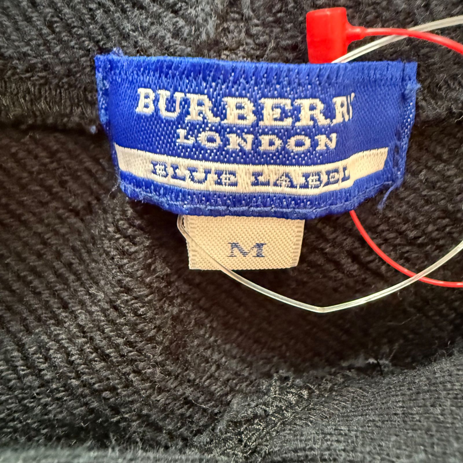 バーバリーブルーレーベル♡ファー♡ニット♡カシミヤ♡パーカー♡ノバチェック♡ロゴ バーバリーブルーレーベル Burberry BLUE LABEL パーカー ブラック