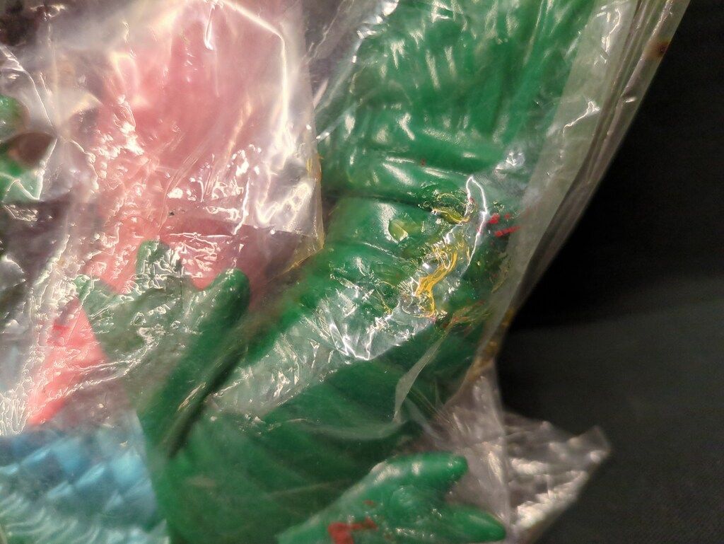 M1号 マンダ 緑ベース ソフビフィギュア ピンクヘドラ付属 ブルマァク