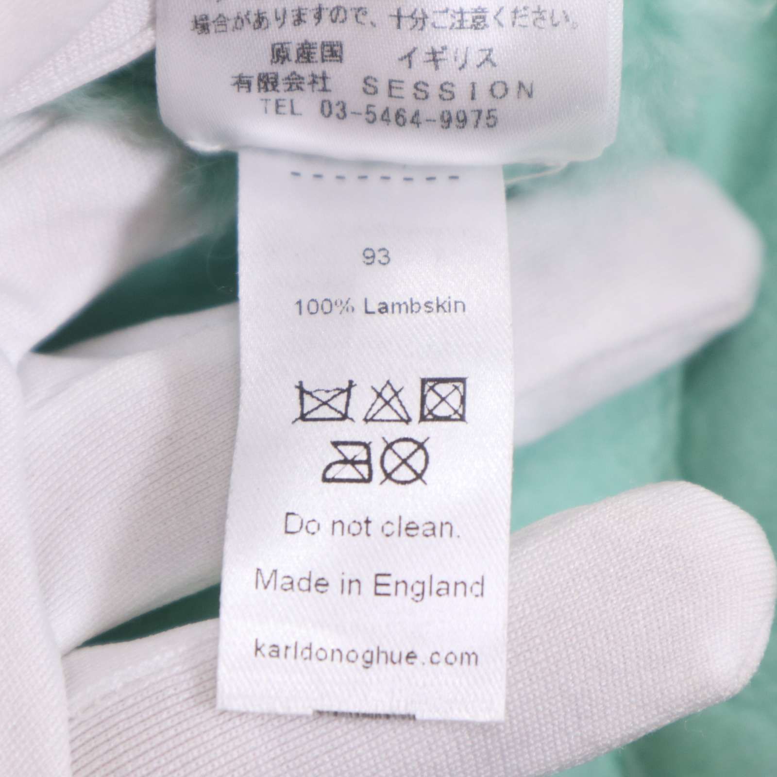 英国製☆ KARL DONOGHUE カールドノヒュー 羊革 リアル ムートン