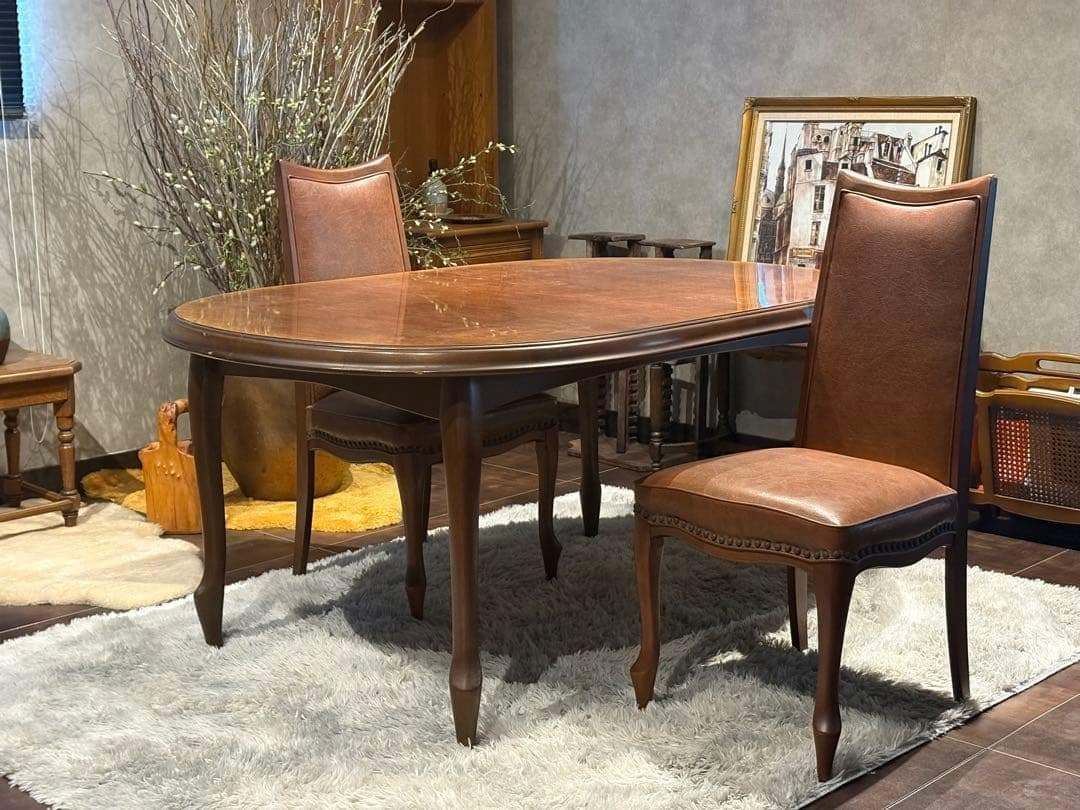 maruni マルニ ダイニングテーブル 猫脚 アンティーク ビンテージ IZ