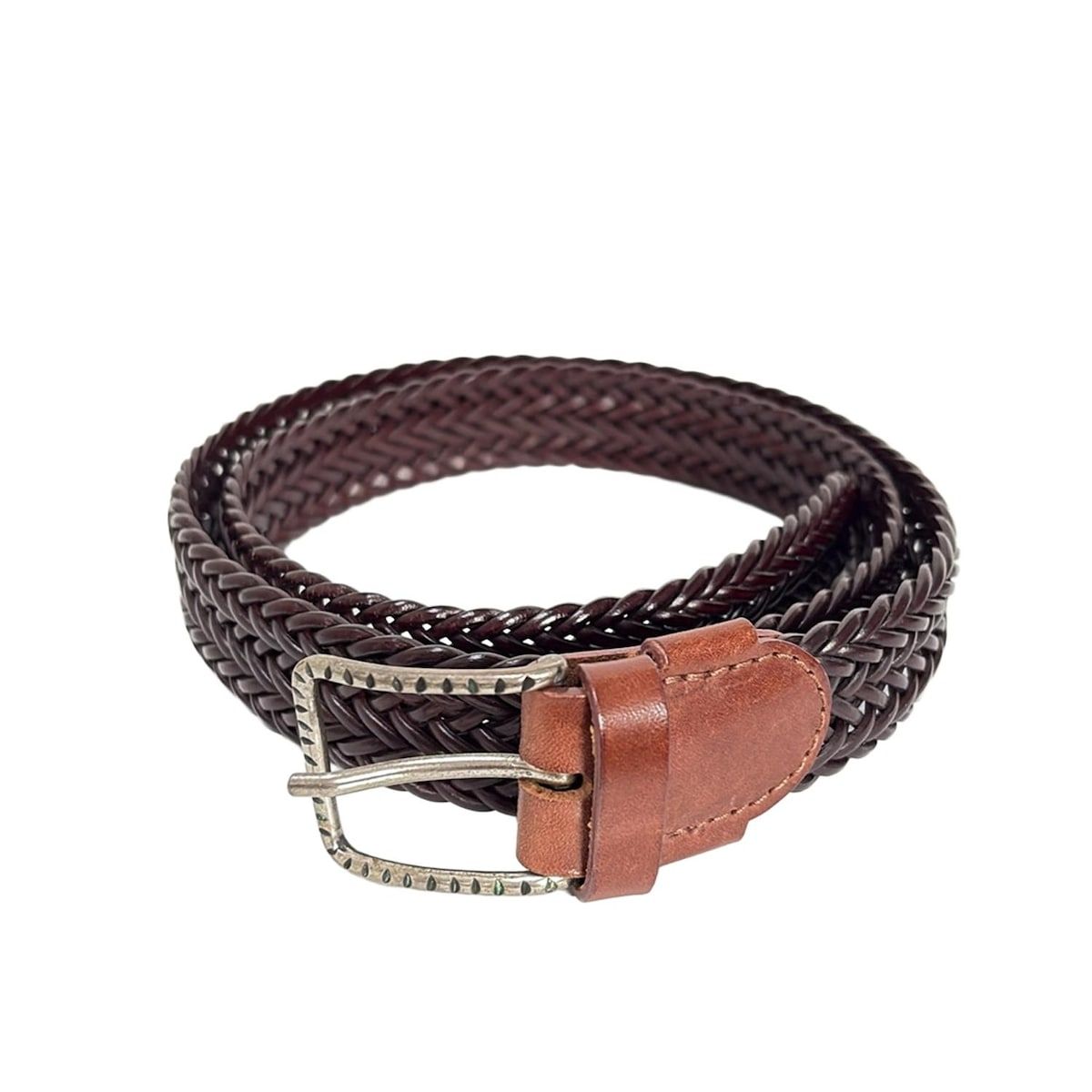 TIBERIO ティベリオフェレッティ ベルト 105 - ダークブラウン×ブラウン レザー