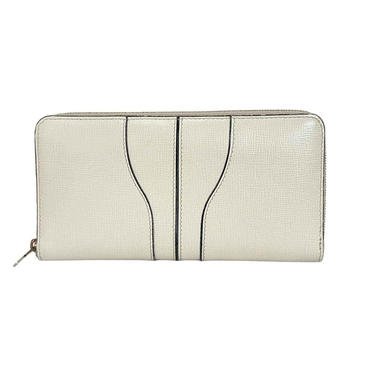 Valextra(ヴァレクストラ) 長財布 - 白 ラウンドファスナー レザー