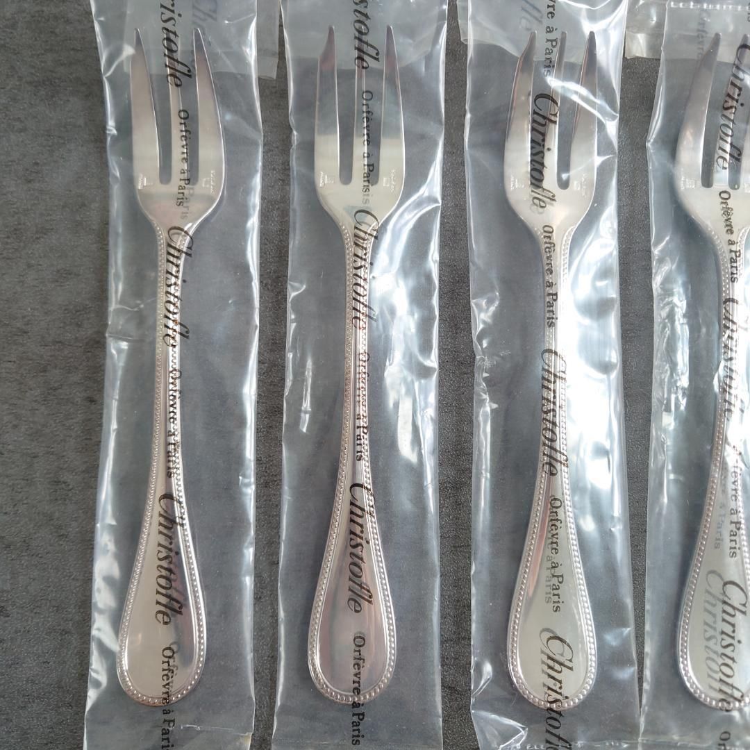 クリストフル パール ケーキフォーク コーヒースプーン 未開封 12点 箱