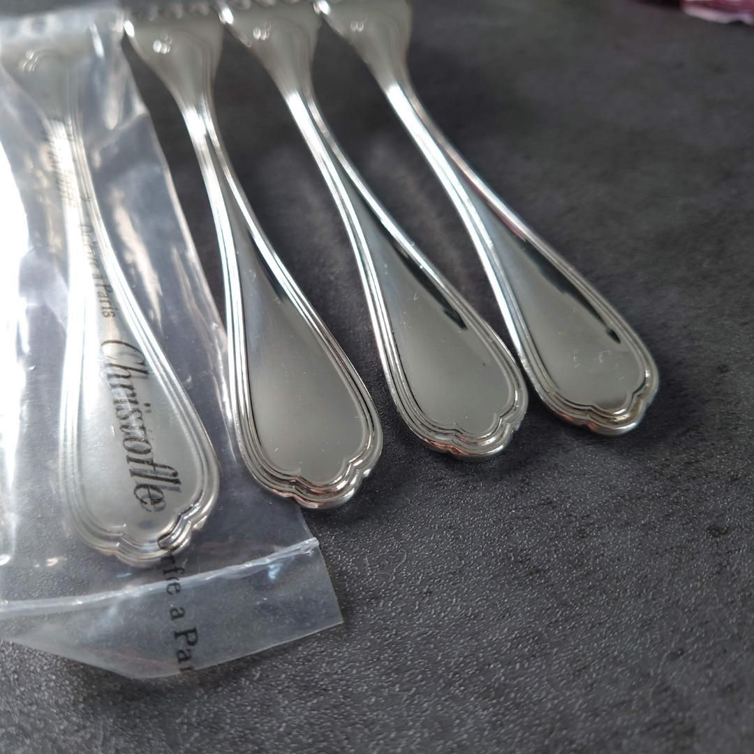 希少 美品 クリストフル スパトゥール デザートフォーク 未開封含む 4