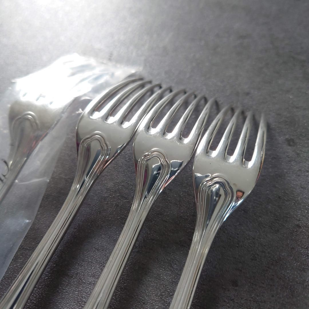 希少 美品 クリストフル スパトゥール デザートフォーク 未開封含む 4