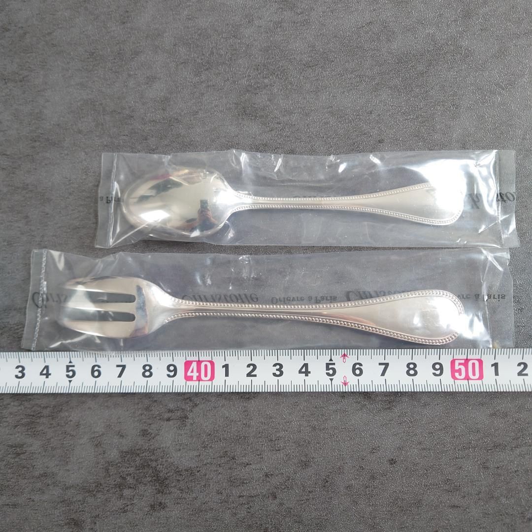 クリストフル パール ケーキフォーク コーヒースプーン 未開封 12点 箱