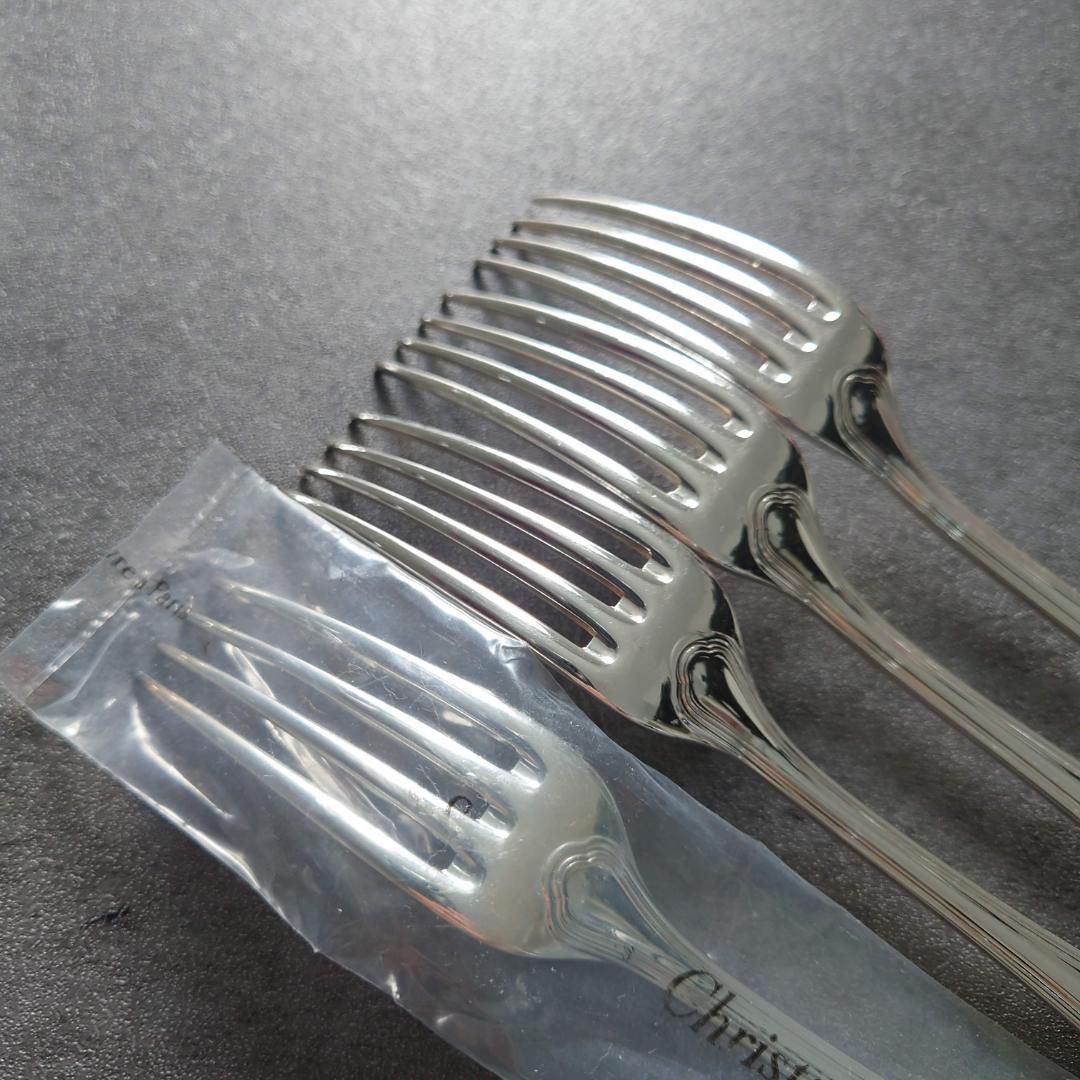 希少 美品 クリストフル スパトゥール デザートフォーク 未開封含む 4点 希少 美品 クリストフル スパトゥール デザートフォーク 未開封含む 4
