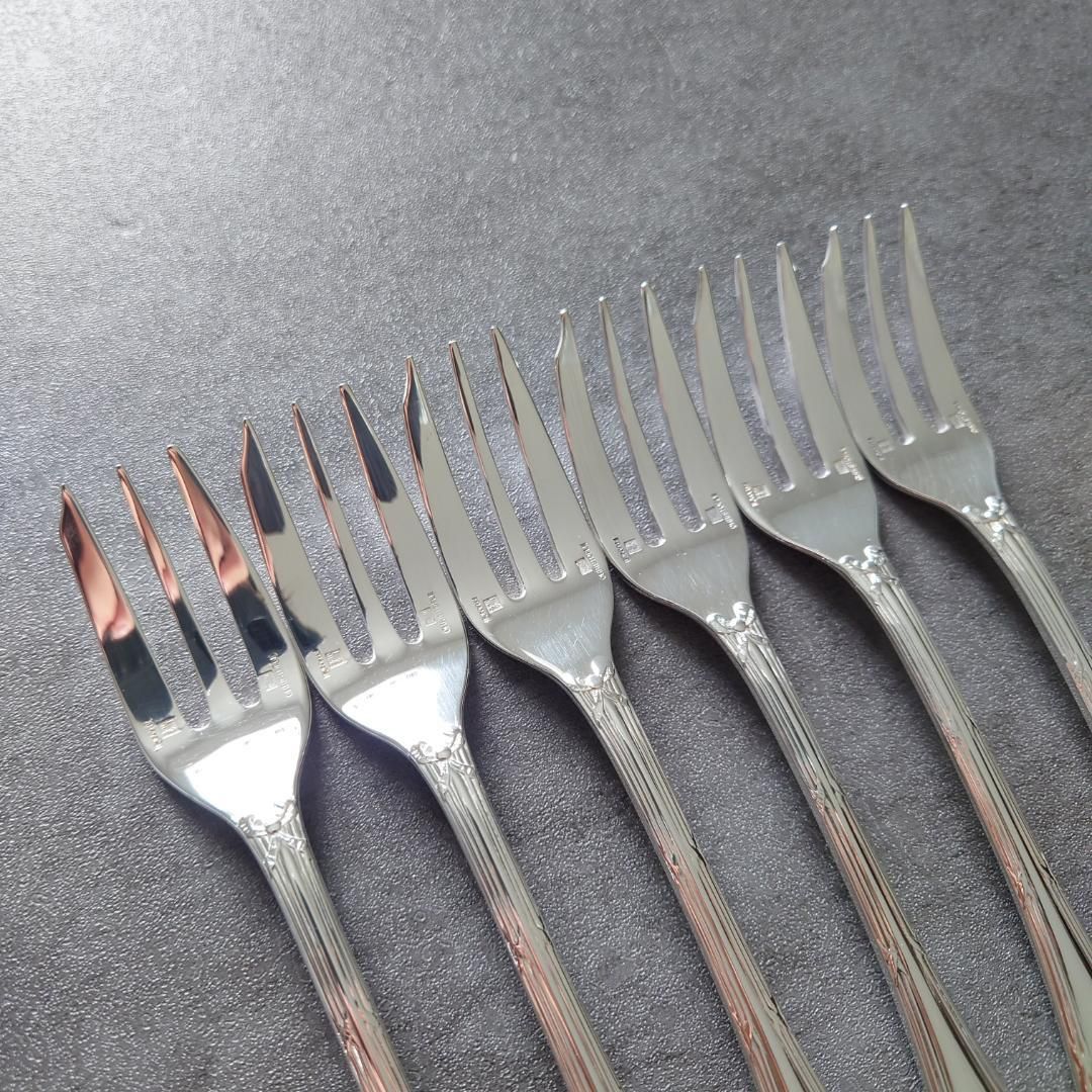 美品 クリストフル リュバン ケーキフォーク コーヒースプーン 12点